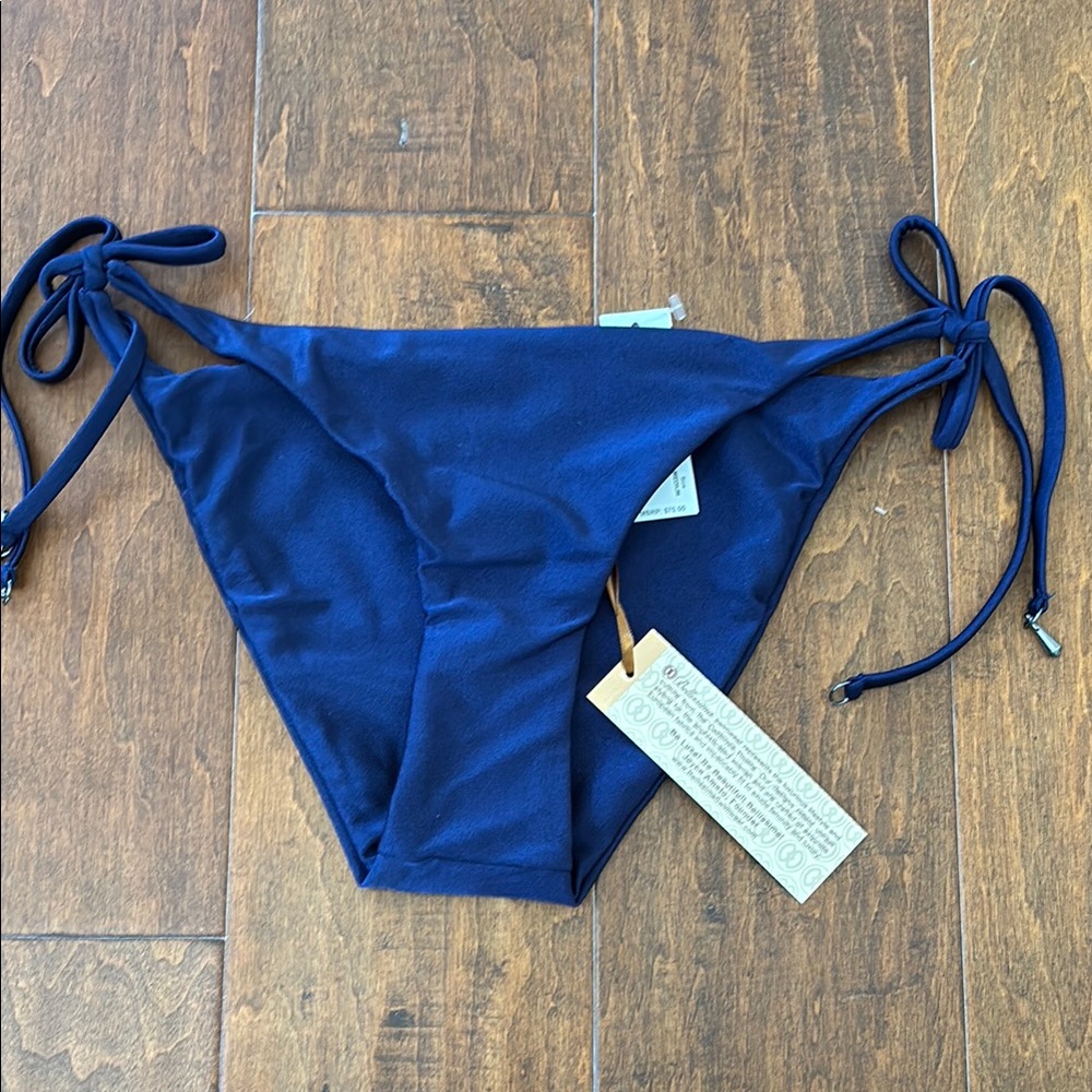 NWT Bellissima Blue Bikini Bottom with side ties